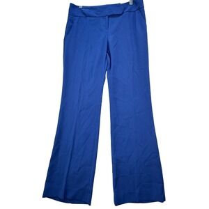 NEW The Limited Cassidy Fit Flare Leg Dress Pants Royal Blue Size 4 Office Chic